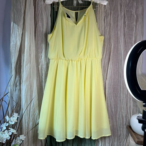 Blue Rain Wedding Guest Dress (Yellow) Size M - Picture 9 of 10